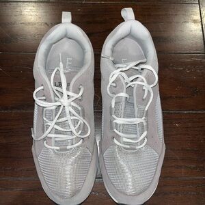 L.L. Bean Women's Gray and White Athletic Sneakers